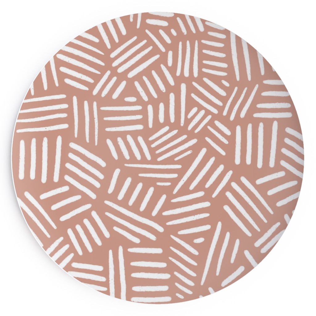 Dashes Pink Salad Plate Shutterfly