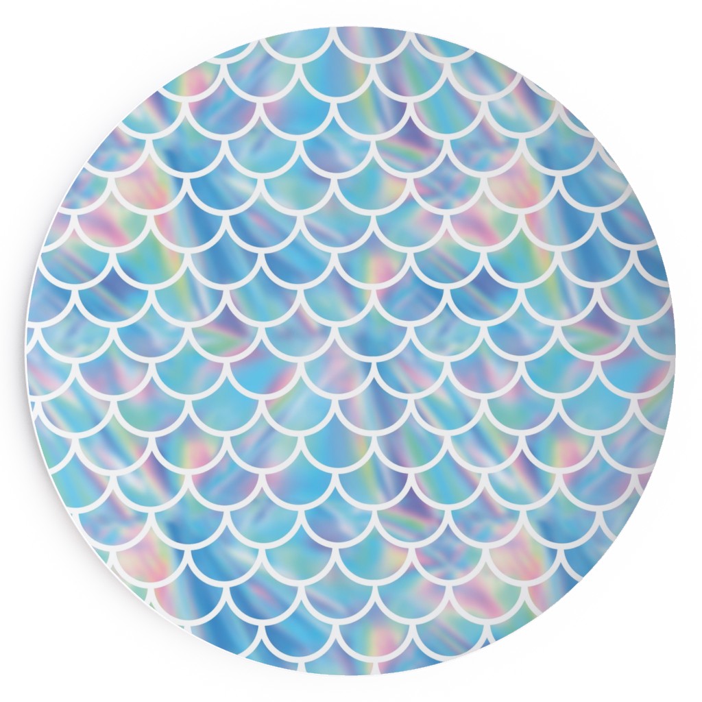 Mermaid Scales - Blue Salad Plate, Blue