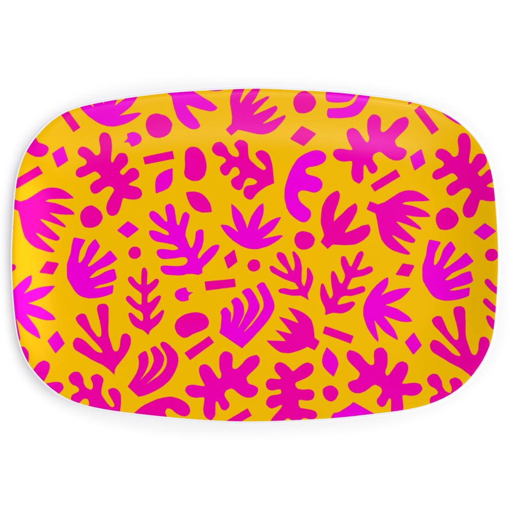 Matisse Paper Cuts - Neon Serving Platter, Pink, Bright Pink