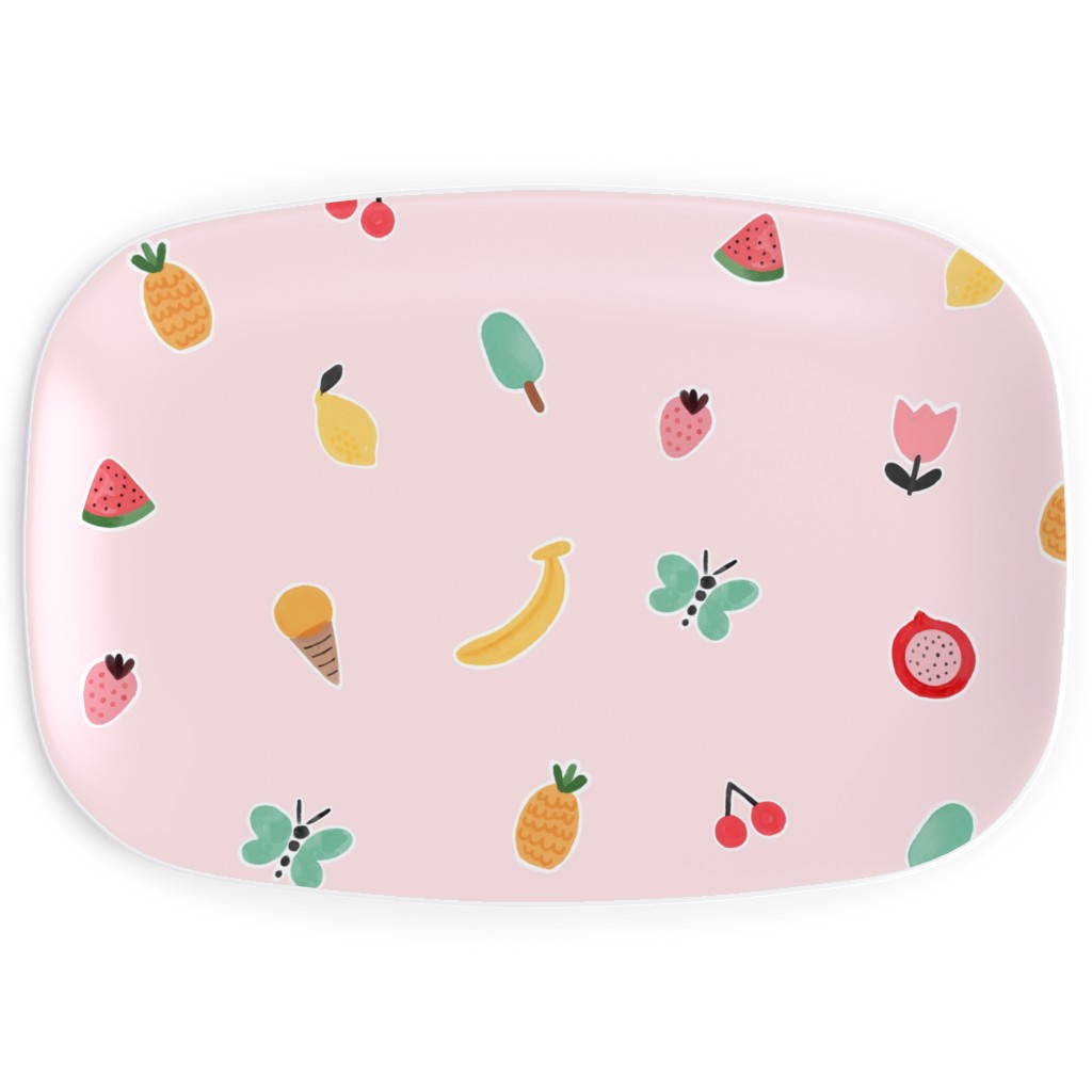 Freshy Summer - Pink Serving Platter, Pink