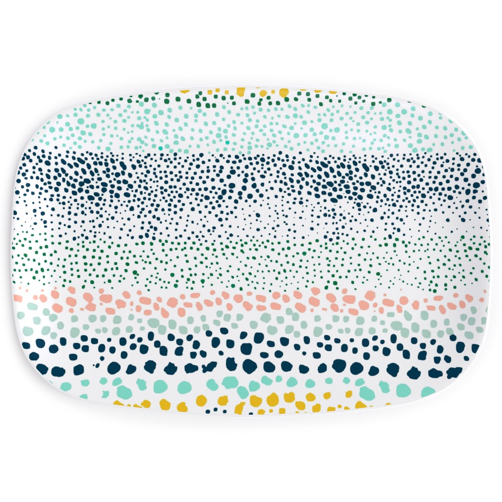 Little Textured Dots - Multi Serving Platter, Multicolor