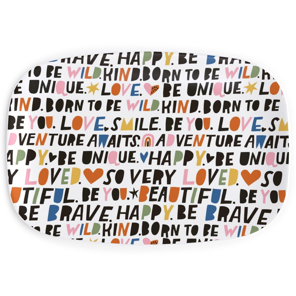 Sweet Words - Multi Serving Platter, Multicolor