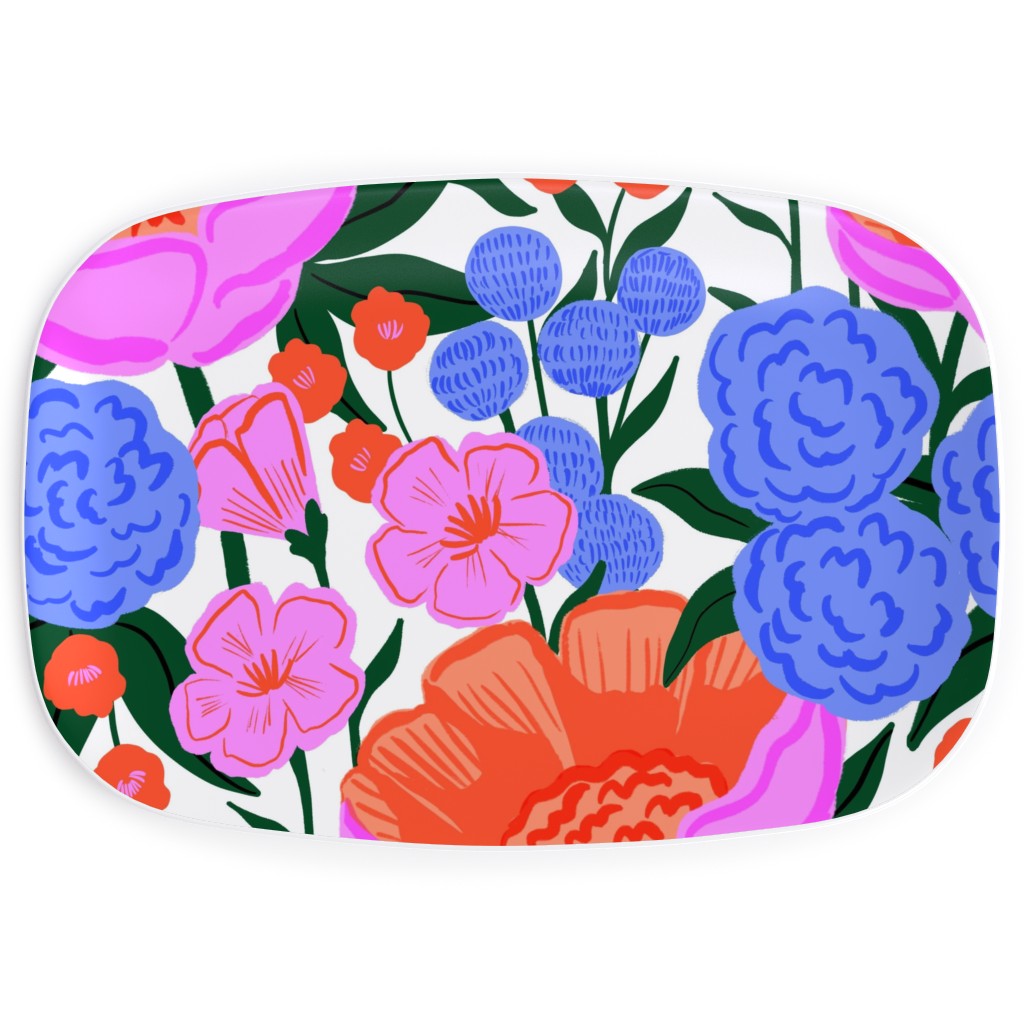 Garden Floral - Brights Serving Platter, Multicolor
