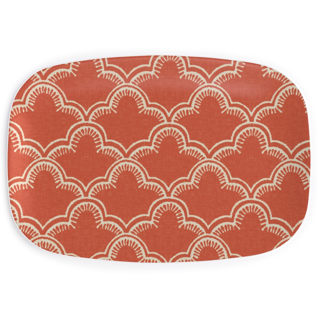 Tangier Serving Platter, Orange, Fawn