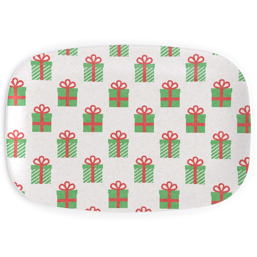 Christmas Presents Serving Platter, Multicolor