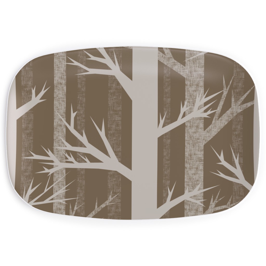Winter Woods - Fawn Serving Platter, Brown