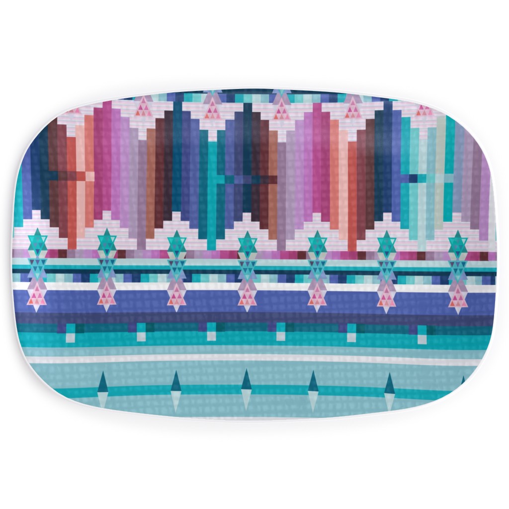 Kilim With Kindness - Multi Serving Platter, Multicolor