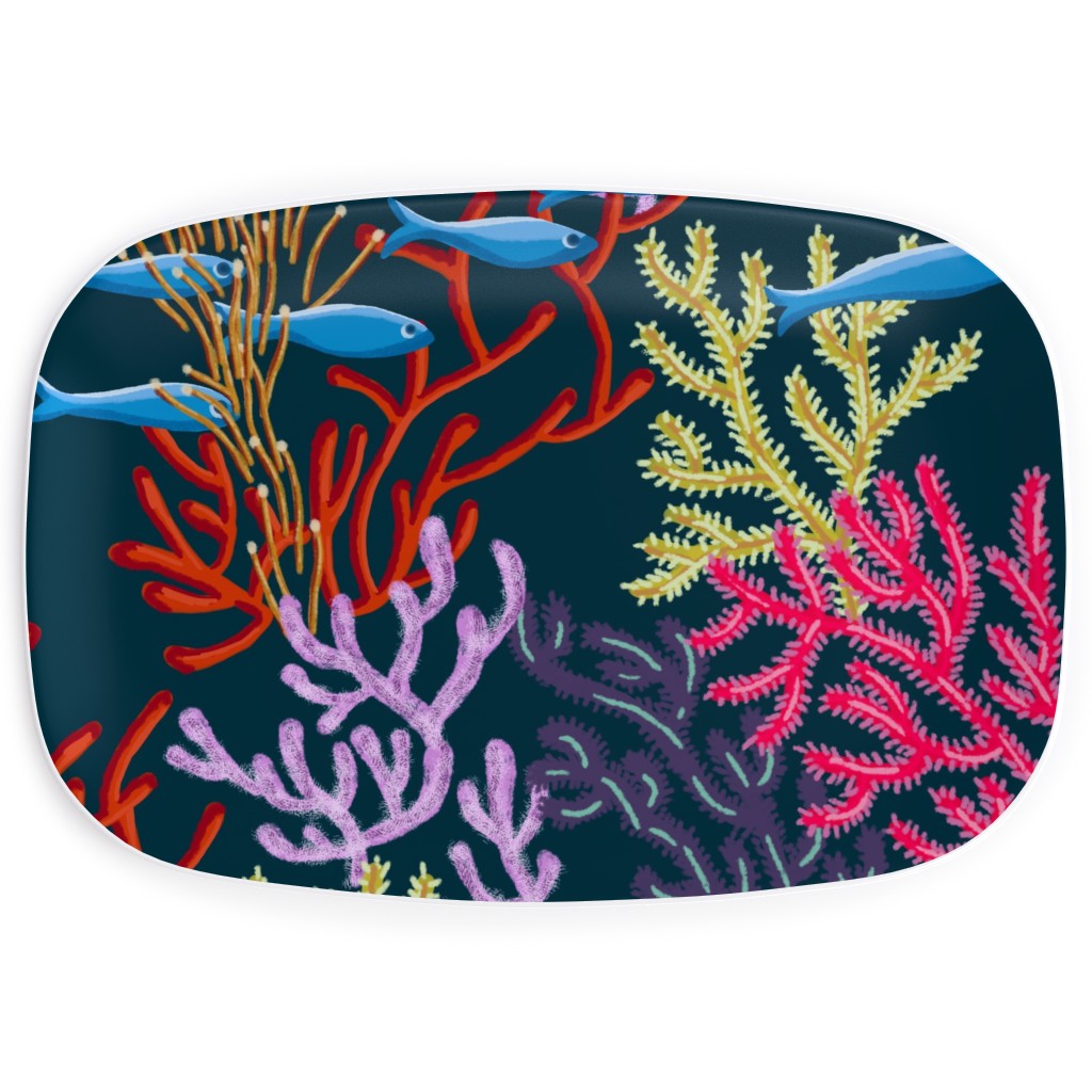 Coral Reefer Madness Serving Platter, Multicolor