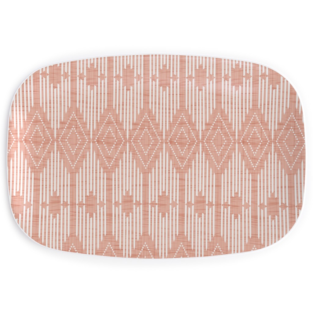 West End Serving Platter, Pink, Alpaca