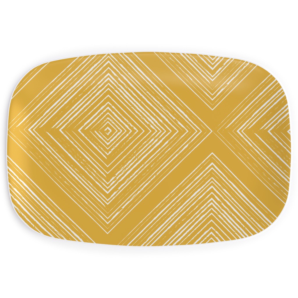 Modern Farmhouse - Mustard Serving Platter, Yellow