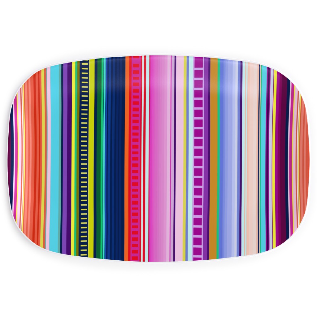 Mexican Serape - Multi Serving Platter, Multicolor
