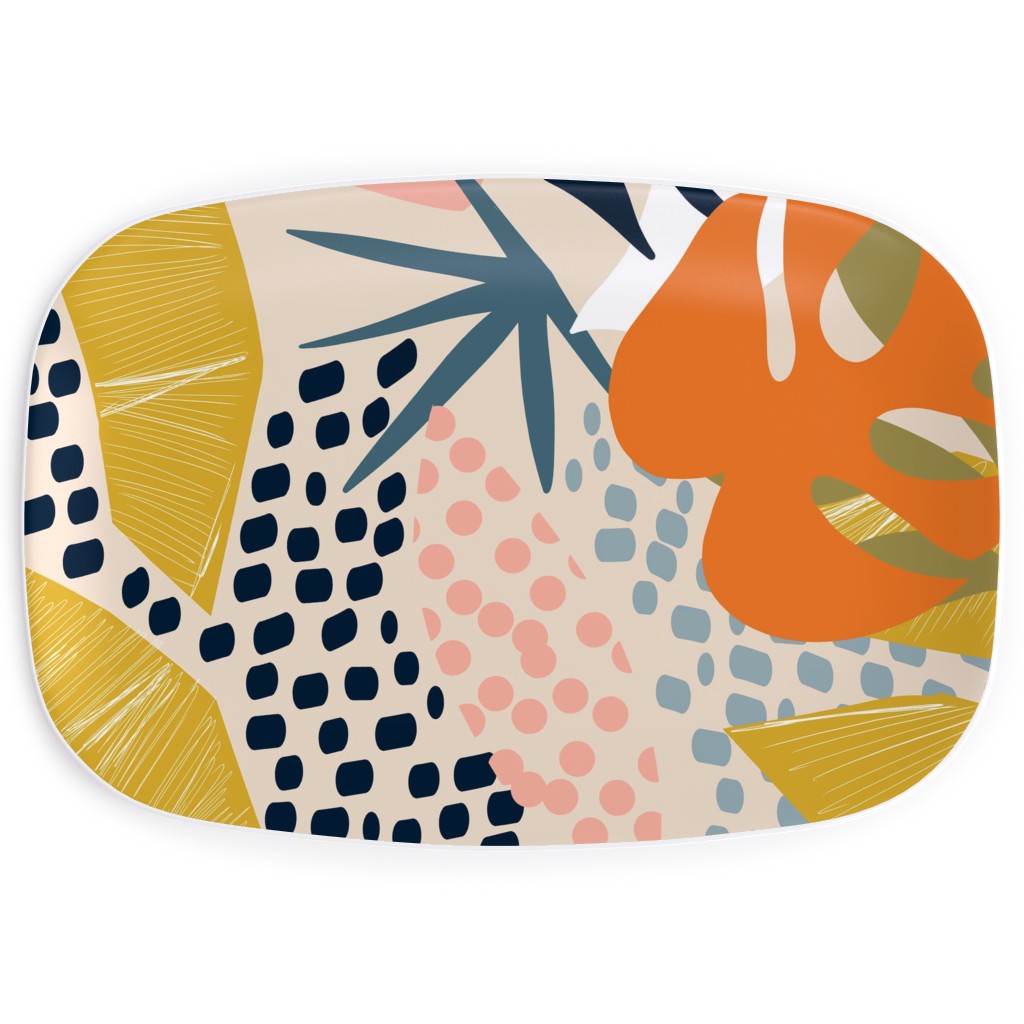 Tropical Foliage - Multi Serving Platter, Multicolor
