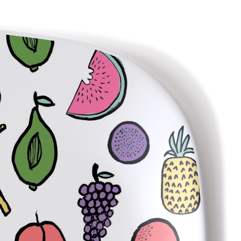 Summer Fruits Multi on White Serving Platter Shutterfly