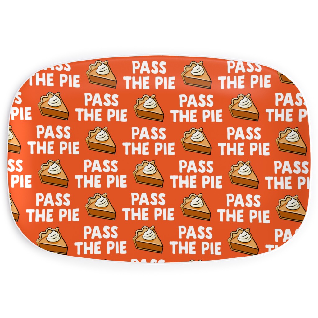 Pass the Pie - Orange Serving Platter, Orange