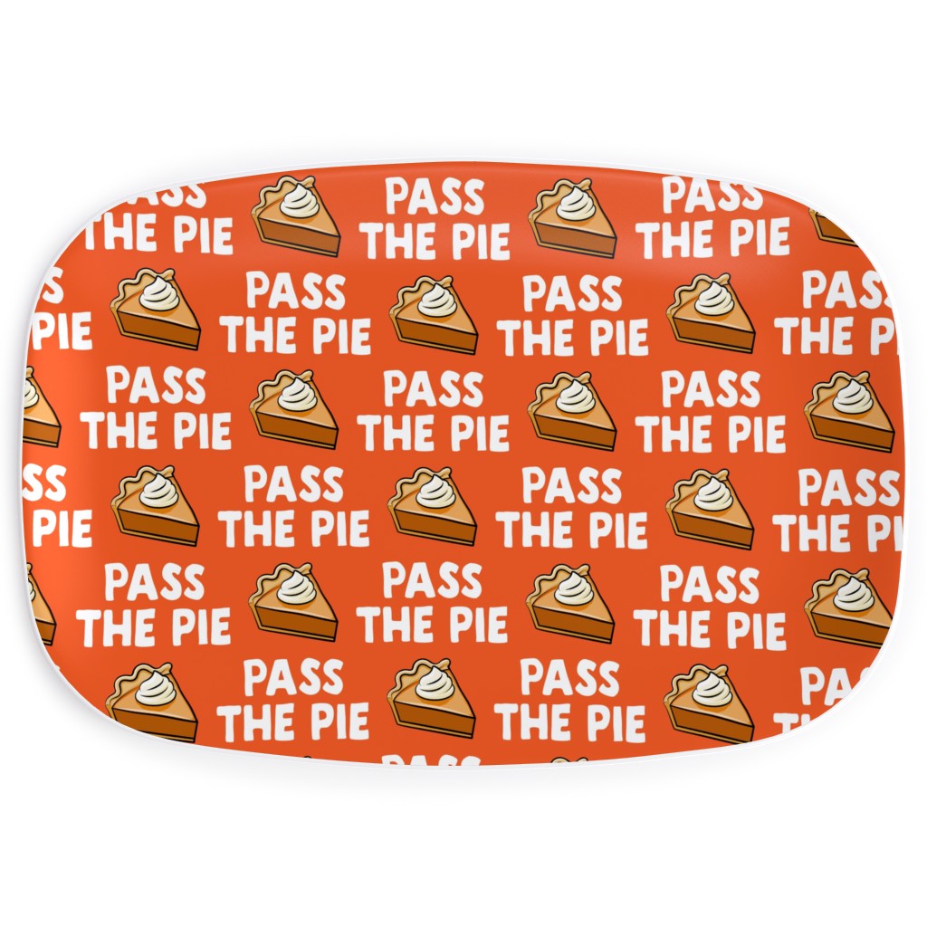 Pass the Pie - Orange Serving Platter, Orange, Orange