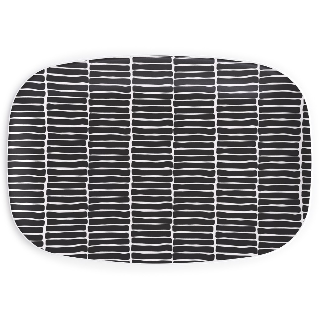 Chunky Stack - Inky Serving Platter, Black, Black