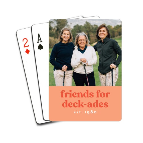 Deck-ades Playing Cards, Orange