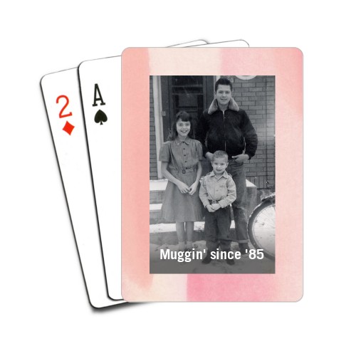 Gallery of One Border Playing Cards, Multicolor