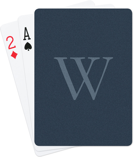 Classic Monogram Playing Cards, Black