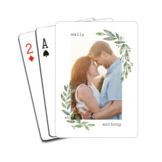 leaves playing cards