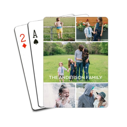 Gallery of Five Hero Playing Cards, Multicolor