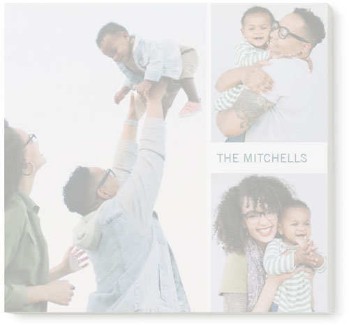 Grid Frame Post-it Notes, 3x3, White, white