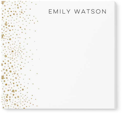 Whimsical Glitter Post-it Notes, 3x3, White