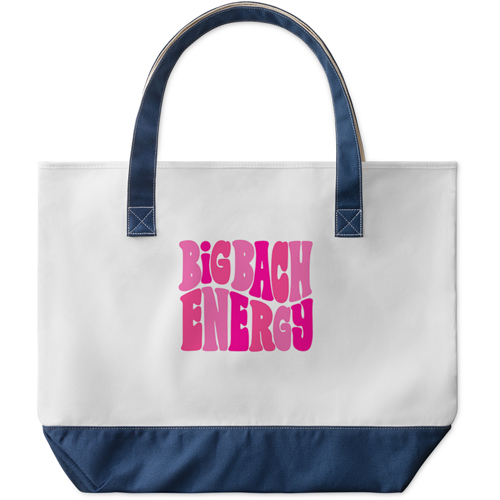 Bach Energy Large Tote, Navy, Photo Personalization, Large Tote, Multicolor