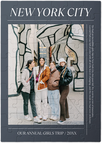 Editorial Snapshot Puzzle, Puzzle Board, 60 pieces, Rectangle, Puzzle, Gray, gray