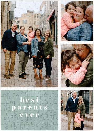 Stacked Best Photos Puzzle, Puzzle Board, 252 pieces, Rectangle, Puzzle, Green