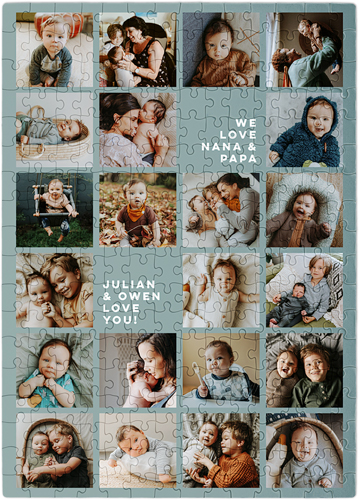 Grid Gallery Portrait Puzzle, Puzzle Board, 252 pieces, Rectangle, Puzzle, Multicolor, multi