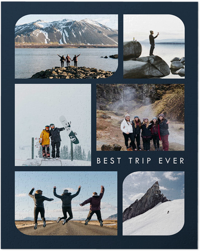 Rounded Edges Puzzle, Puzzle Board, 520 pieces, Rectangle, Puzzle, Black, silhouette