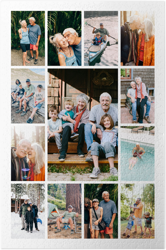 Photo Gallery Border Portrait Puzzle, Puzzle Board, 1014 pieces, Rectangle, Puzzle, Multicolor