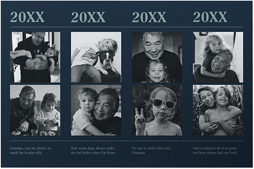 Timeline of Life Puzzle, Puzzle Board, 1014 pieces, Rectangle, Puzzle, Black, silhouette