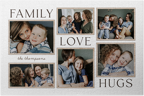 Rustic Family Sentiments Puzzle, Puzzle Board, 1014 pieces, Rectangle, Puzzle, White, white