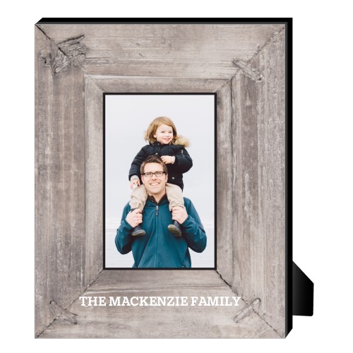 Photo Real Wood Personalized Frame, - No photo insert, 8x10, Brown