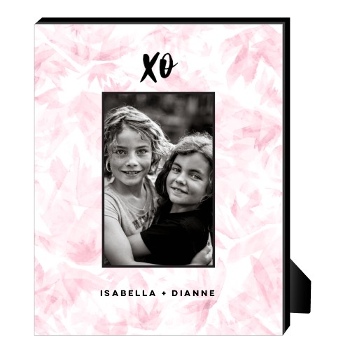 Princess XO Floral Personalized Frame, - No photo insert, 8x10, Pink