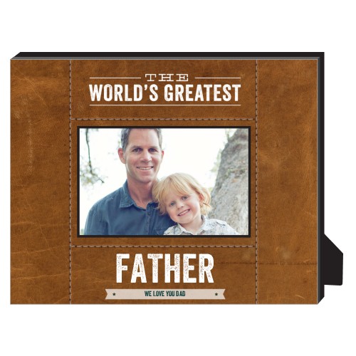 Worlds Greatest Personalized Frame, - Photo insert, 8x10, Brown