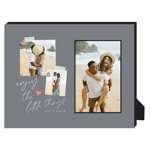 The Little Things Personalized Frame, - Photo insert, 8x10, Gray