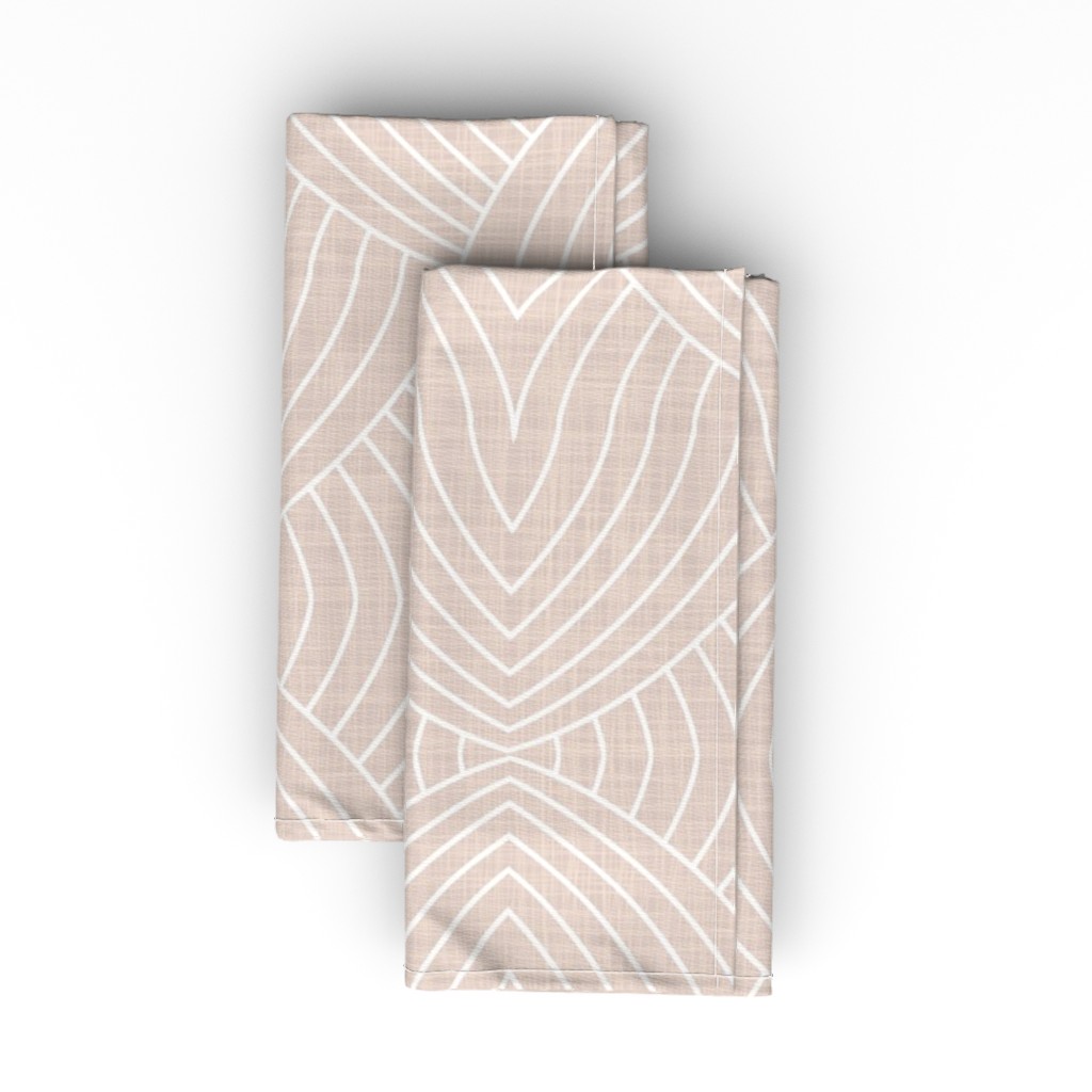 Eileen - Pale Pink Cloth Napkin, Longleaf Sateen Grand, Pink