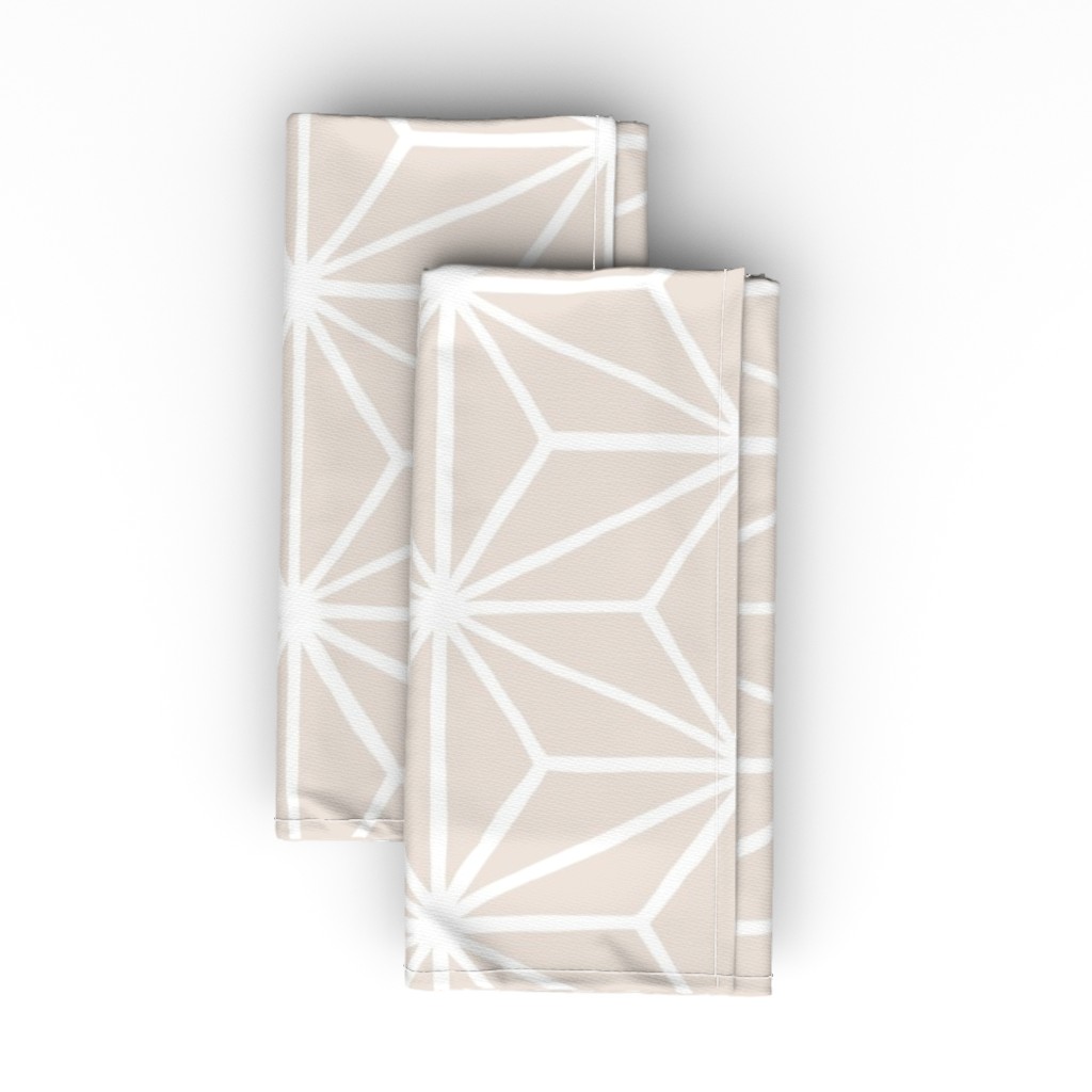 Star Tile - Neutral Cloth Napkin, Longleaf Sateen Grand, Pink
