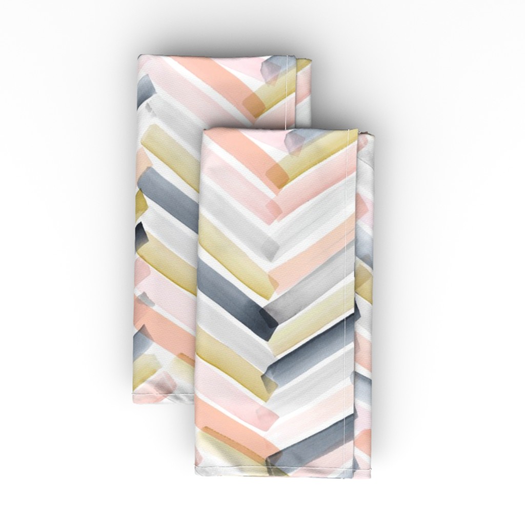 Chevron Blush and Navy Cloth Napkin Shutterfly