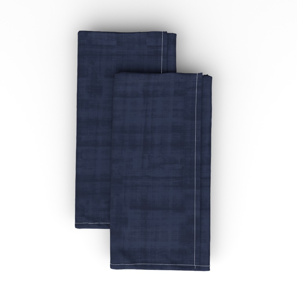 Texture - Dark Blue Cloth Napkin, Longleaf Sateen Grand, Blue