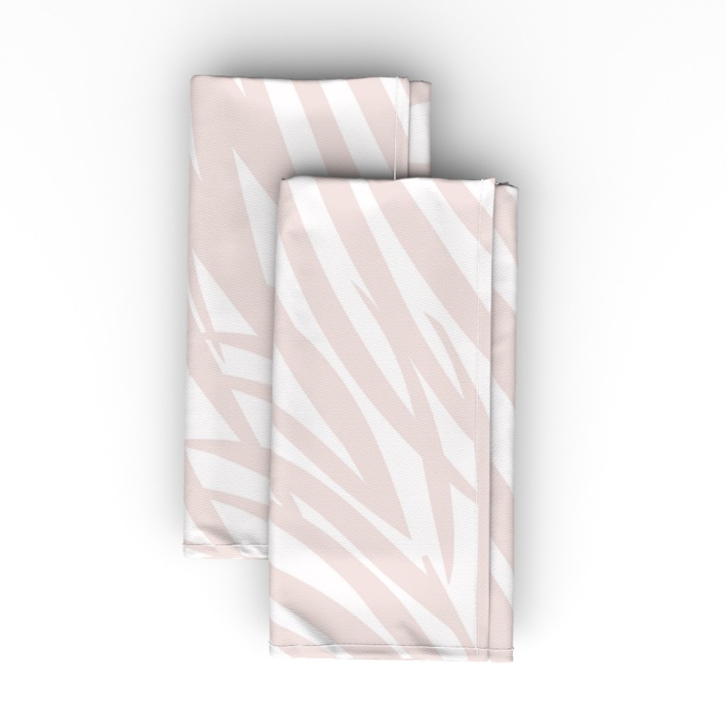 Fronds - Petal Pink Cloth Napkin, Longleaf Sateen Grand, Pink
