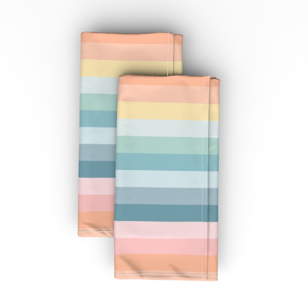 Rainbow Dreams - Multi Cloth Napkin, Longleaf Sateen Grand, Multicolor
