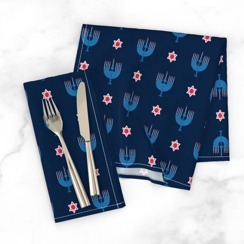 Hanukkah dinner napkins