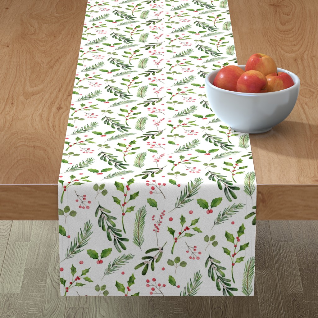 Watercolor-Designed Table Runners