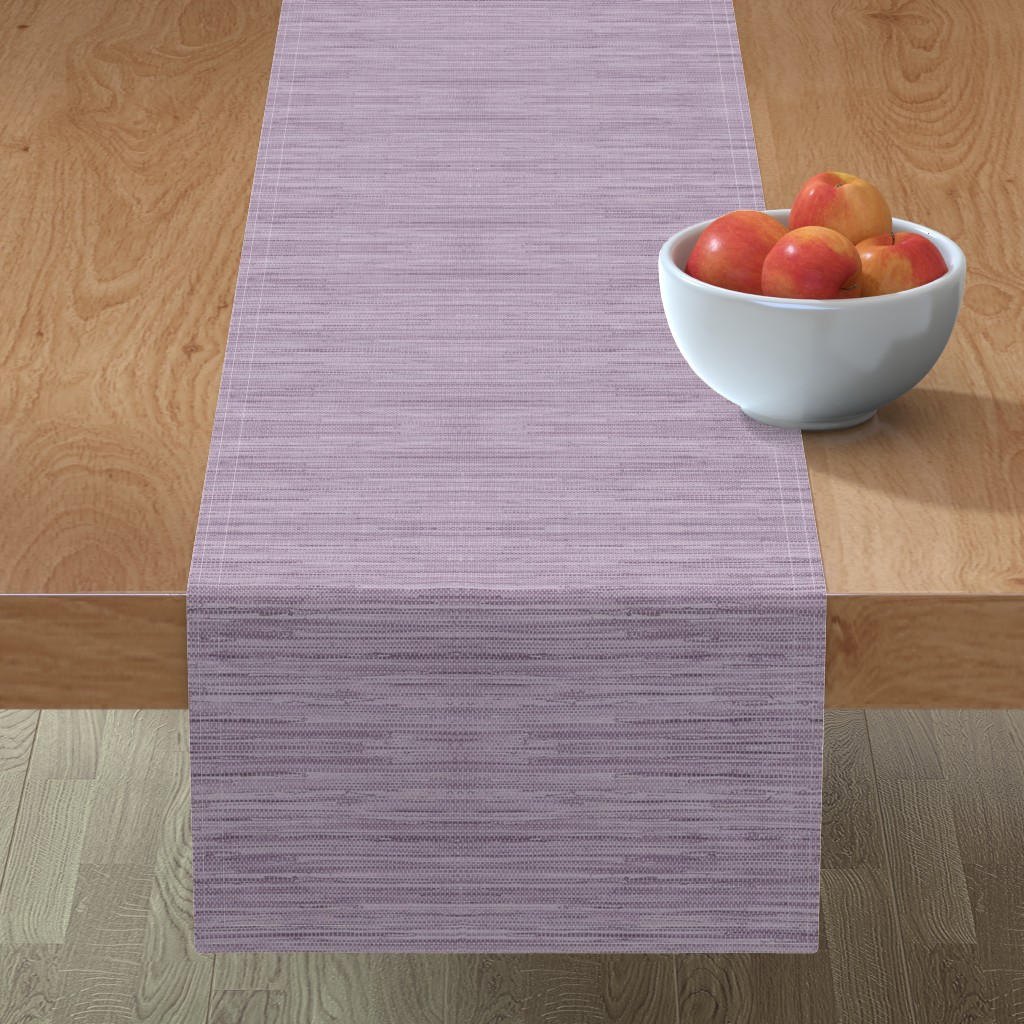 Grasscloth Table Runner, 108x16, Purple