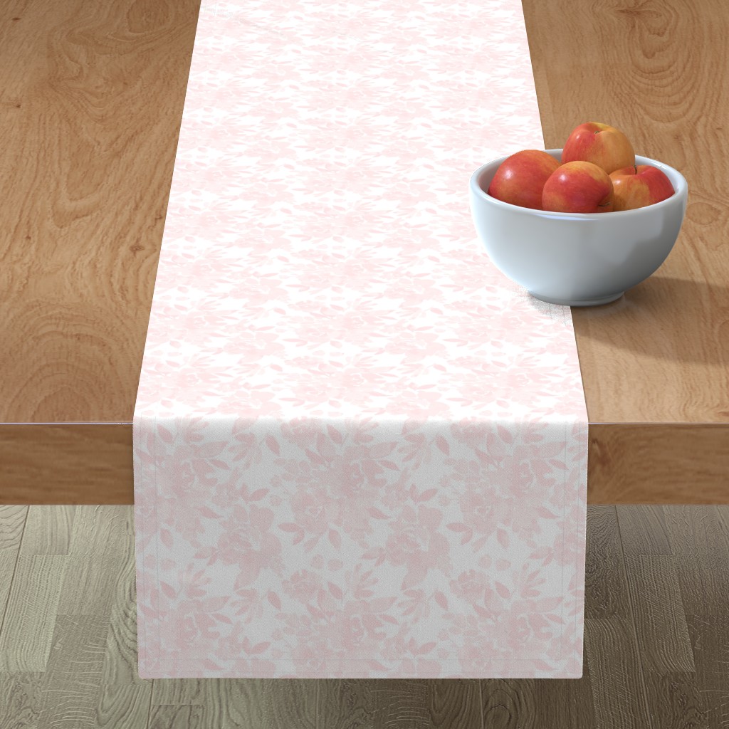 Pretty Peonies Table Runner, 72x16, Pink