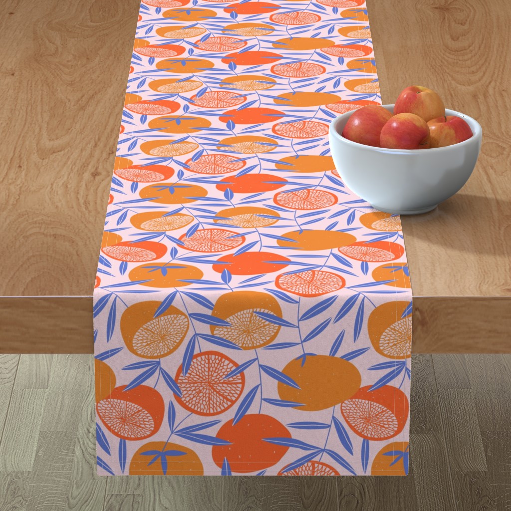 Pop Art Grapefruits - Multi Table Runner, 72x16, Orange